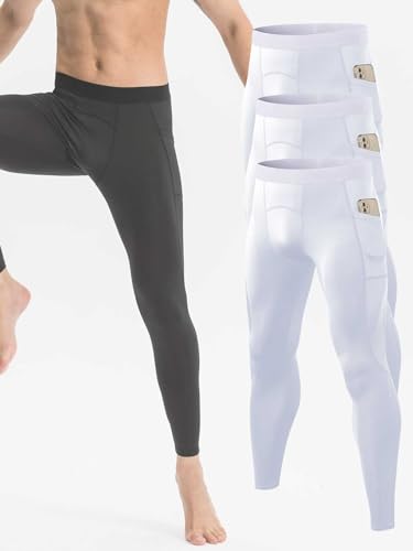 Men Compression Pants Leggings Dry Cool Sports Baselayer Running Workout Active Gym Tights Basketball4