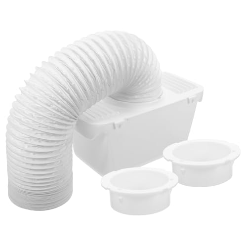 La Mejor Lista de Recambios y accesorios para secadoras de futones . 48 UKCOCO Kit de Ventilación para Secadora Conector de Manguera, Filtro Recolector de Pelusa y Cubeta para Agua, Accesorio Plástico Compatible para Secadora Interior, Mantenimiento