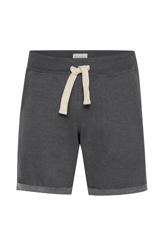 Blend BHTimo Herren Sweatshorts Kurze Hose Jogginghose mit Fleece-Innenseite Kordel Gesäßtasche Eingrifftaschen Baumwollmischung Regular fit, Größe:XL, Farbe:Charcoal (70818)