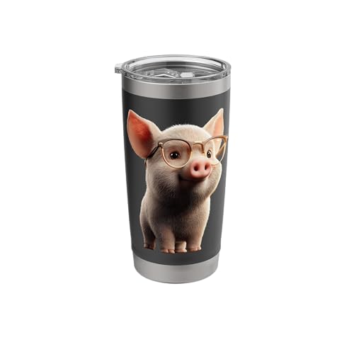 Pig Sow I Love Domestic Pigs Farm Little Cute Piggy Stainless Steel Insulated Tumbler