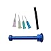ROYALEAD Aluminum Alloy Manual Syringes Dispenser Plunger Tool Solder Flux Pastes Booster for UV Solder Mask Ink Welding Oil Push