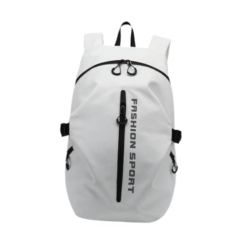 Sac à dos de grande capacité blanc pour la randonnée et l'alpinisme avec sac pour casque
