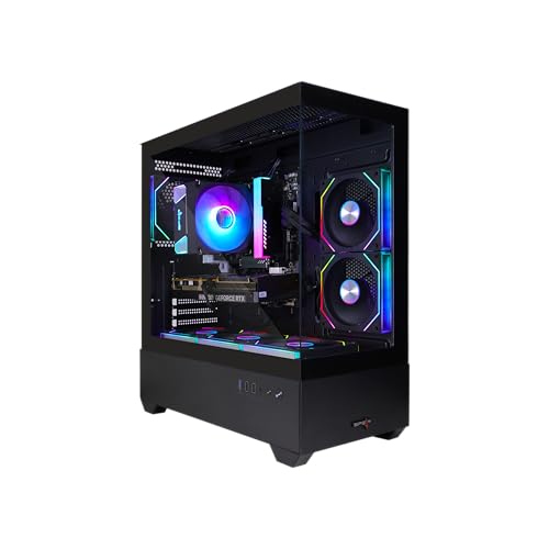 Spear Gaming PC AMD Ryzen 5 7500F, NVIDIA GeForce RTX 5060, 32GB DDR5 RAM, 1TB NVMe SSD, B650 Motherboard, H400T Air Cooler, TURM6E Case with 6 Preinstalled Fans