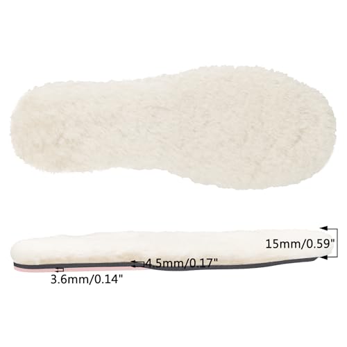 Image of Endoto 2 Pairs Sheepskin Insoles for UGG Women Slipper Replacement Inserts(Color:Pink,Size:Women10-EU41)