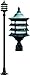 DABMAR LIGHTING INC GM1800-VG Fixture,Post,1800,VG,Stephanie