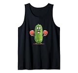 Boxeo deportivo Pickle con guantes divertidos Camiseta sin Mangas