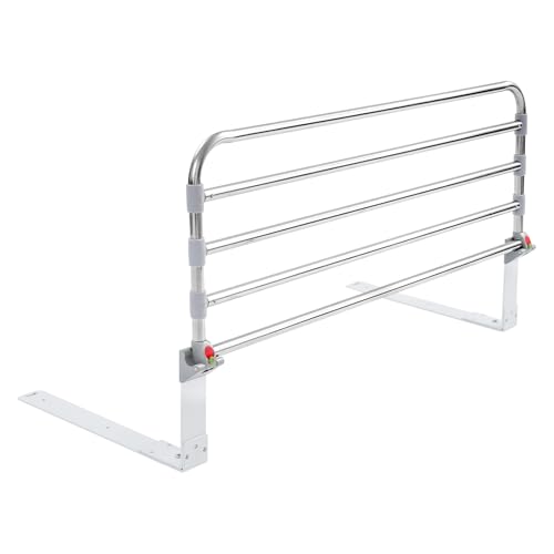 hongward Barrera de cama para personas mayores, 90 cm, plegable, portátil, de seguridad, ajustable, plegable, barandilla para el cuidado del hogar, capacidad de carga 100 kg