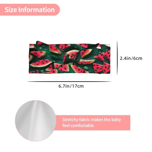 Dream Watermelon Baby Bow Headband. Comfortable baby headband, suitable for daily wear and photo props.3