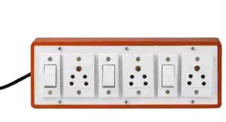Buy Anchore Extension Board |PVC Board|3 Socket 3 Switch with 2Meter ...
