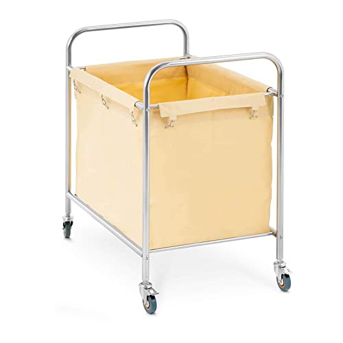 Royal Catering - RCWW 1 - Carro para Ropa - 250 L - 4 Ruedas / 2 Frenos - Bolsa: 82 x 50 x 60 cm
