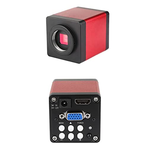 顕微鏡キット 満杯 HD 2K 48MP 21MPビデオラボ HDMI USB.顕微鏡カメラ13.0x 180xズームCマウントレンズ 顕微鏡レンズアダプター(13MP Camera D6)