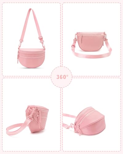 Image of Gitus Gifts for 6 7 8 9 10 Year Old Girls Purse Mini Nylon Crossbody Shoulder Bum Bags with Adjustable Straps