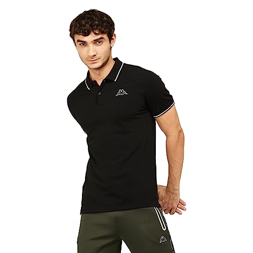 Image of Kappa Men Cotton Regular Fit Solid T Shirt