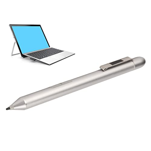 Aktiver Eingabestift für HP EliteBook x360 1030 G3, silber | kapazitiver Eingabestift Präzisionsspitze 2048 Druckempfindlichkeit Aluminiumlegierung HP Pro x2 612 G2 EliteBook x360 104