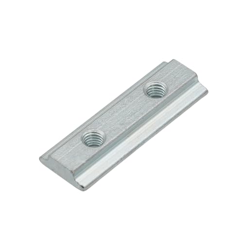 NTG 10 x Slot Groove for Airline Rail Galvanised Steel M6 Load Securing Fitting 2xM6, Silver - Image 2