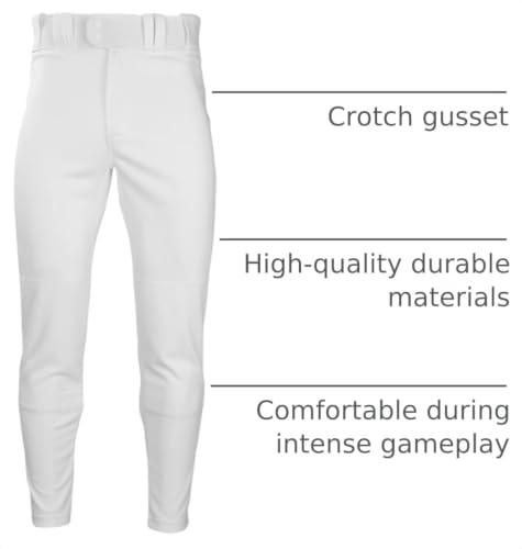 Image of Rawlings Men's Pro 150 Series Baseball Pants | Tapered Jogger Fit | Adult Sizes | Solid | Multiple Colors