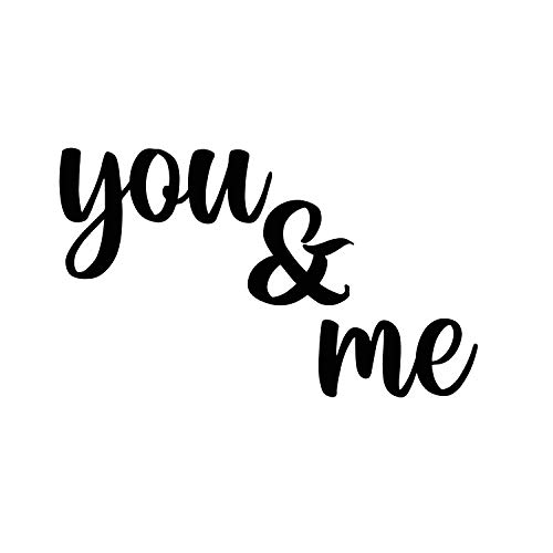 Image of eCraftIndia You & Me Wooden Wall Decor for Living Room Bedroom | Home Wall Decor Items | Wall Art for Home Decor | Valentine Gift for Girlfriend Boyfriend Husband Wife Her Him | Valentine Decoration