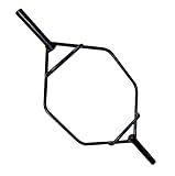 CAP Olympic Trap Bar, Shrug bar, Hex bar with Combo Neutral Grips and Black Finish