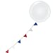 PMU Balloon 60 Inch PartyTex Premium White Latex Pkg/1