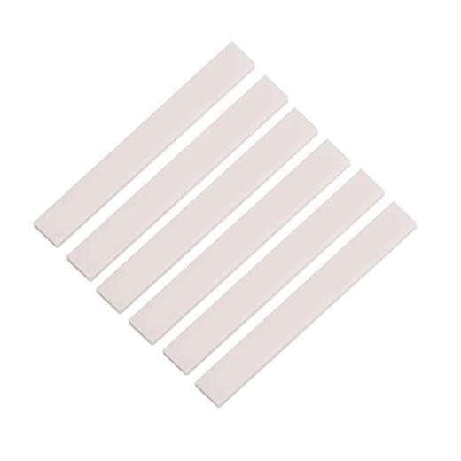 Sillín de Puente de Guitarra Acústica de 6 Cuerdas de 6 Piezas Sillín de Puente de Hueso de Guitarra en Blanco Hecho de Hueso Real para Guitarra Acústica Clásica Mandolina Banjo Ukulele