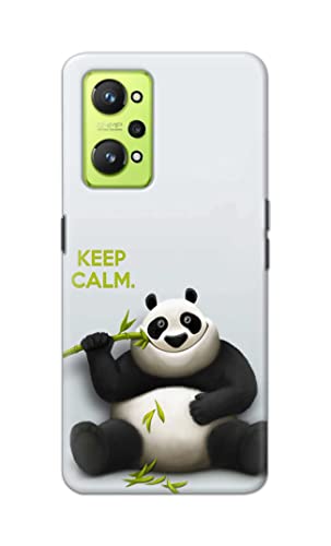 Image of PRINTFIDAA� Printed Hard Back Cover Case for Realme GT Neo 2 / GT 2 Back Cover (Cartoon Panda) -2808