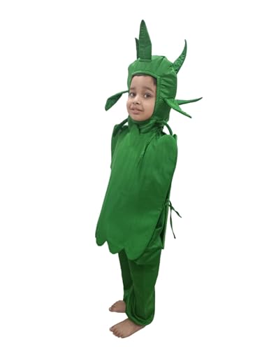 Image of BookMyCostume Capsicum Bell Pepper Shimla Mirch Vegetable Kids Fancy Dress Costume 7-8 years