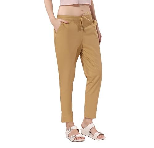Image of TRASA Ultra Soft Cotton Regular and Plus 8 Colour Cotton Pants for Womens and Girls - Available Sizes : M,L,XL,2XL,3XL,4XL,5XL
