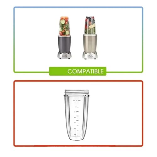 Vaso de repuesto B64B-32Oz compatible con NutriBullet miniatura 4