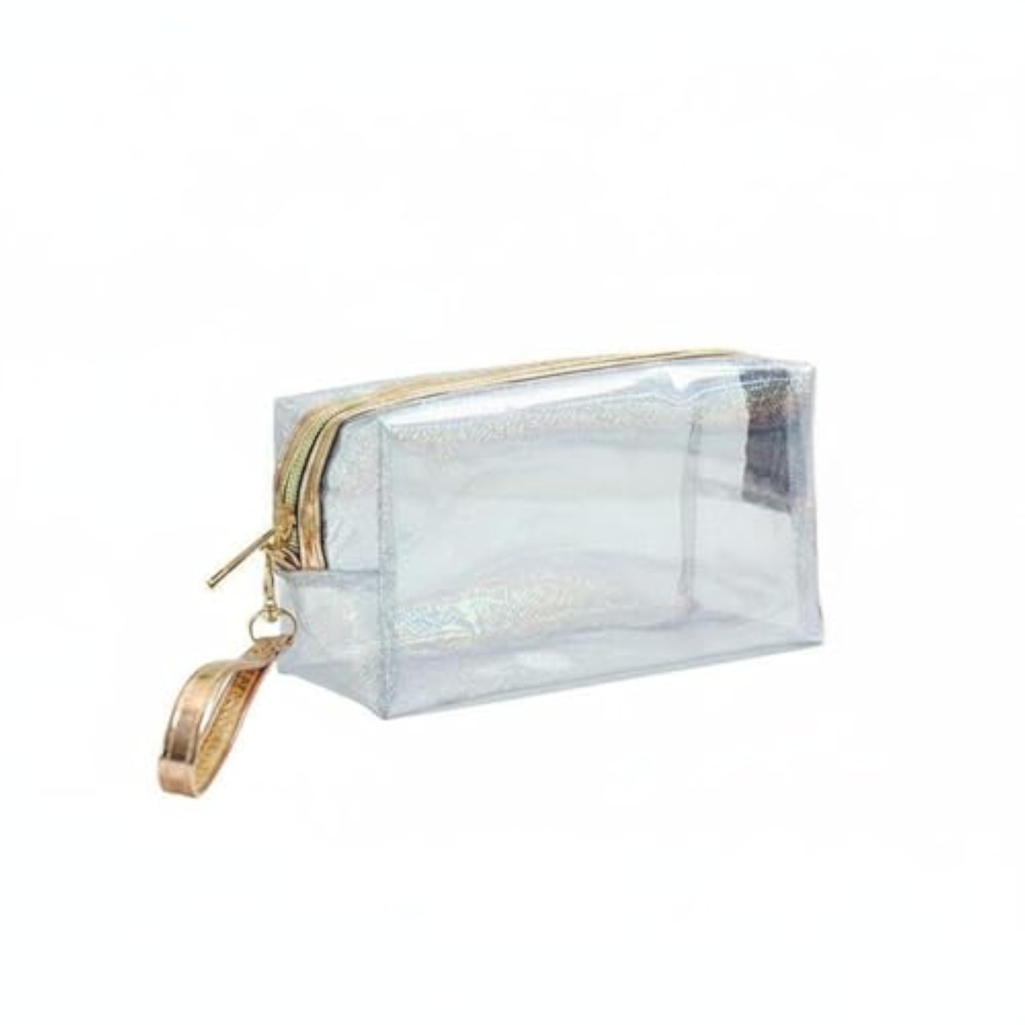 Large Capacity Transparent PVC Makeup Bag, Waterproof Travel Organizer