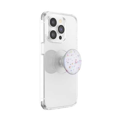 Image of PopSockets: PopGrip - Expanding Stand and Grip with a Swappable Top for Smartphones and Tablets - Circus Regrind White