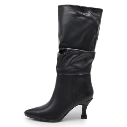 IF FASHION Stivali Alti Eleganti Arricciati...