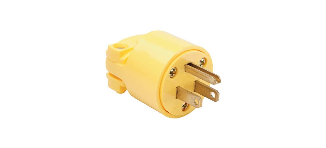 Legrand-Pass & Seymour 4867YCC10 15-Amp Commercial Grade Heavy Duty Plug Yellow-image-34
