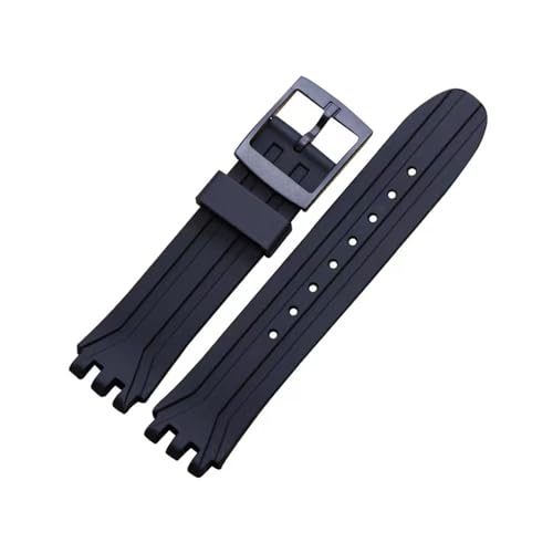 Bracelet sport étanche en silicone souple 19mm pour montre