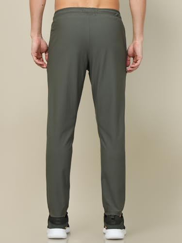 Image of TECHNOSPORT Men's Regular Fit Mid Rise Solid Plus Size Trackpants with Quick Dry, Anti Microbial, SPF50+ for Regular and Sports Use