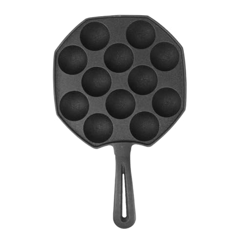 UTHCLO 孔鋳鉄たこ焼きプレート たこ焼き器 ノンスティック加工 丸子型 グリルパン 家用オクトパスメーカーパンケーキ調理用
