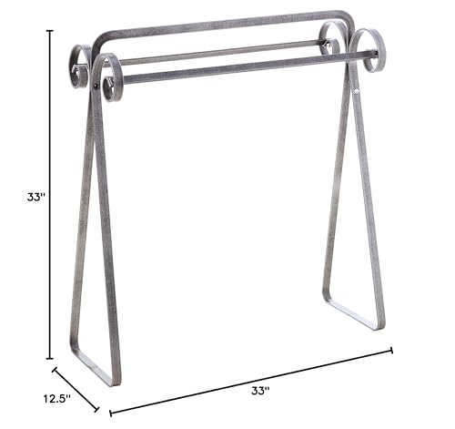 Enclumepremierscrolledquiltrackhammeredsteel Urban Country Home Decor Enclume premier scrolled quilt rack hammered steel urban country home decor