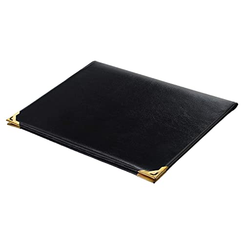 Image of FUTURE X Set of 6 A4 Leather Menu Folders - Check Presenters for Hotels & Restaurants | Professional Business File, Document Holder & Organizer with 6 Leaf Sheets