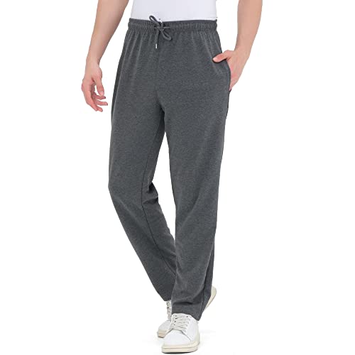 Smith & Solo Jogginghose Herren – Jogger Männer Modern | Baumwolle Jungen Slim Fit Freizeithose | | Sporthose – Training – Trainingshose gerades Bein (DGrau, S)