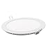 Matel Downlight LED rond plat 18 W Lumière froide Blanc blanc