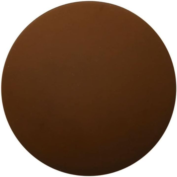 SEIWEI​Silicone Door Stop Wall Protector Door Knob Handle Covers Guard Pads Self Adhesive Round (Brown, 1 PCS)