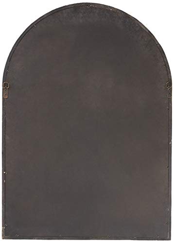 Amazon Brand – Stone & Beam Vintage Farmhouse Wooden Arched Mantel Mirror, 36.25"H, Whitewash - Image 3