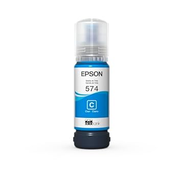 Garrafa De Tinta Original Epson Ecotank T574 Ciano Fotográfica - T574220
