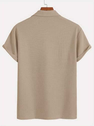 Image of TAGDO Men's Premium Waffle Knit Regular fit T-Shirt || Mens Tshirt (2018)
