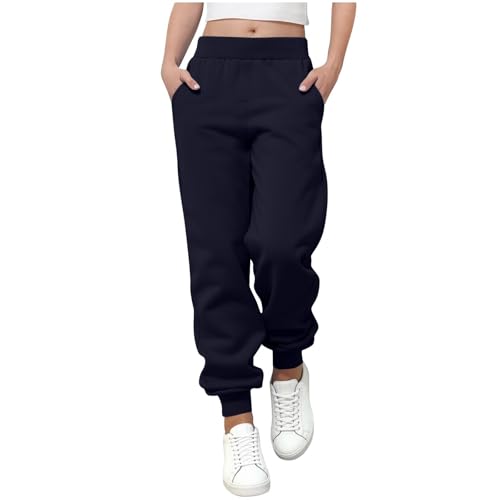Cute Sweatpants for Girls Fashion 2025 Athletic Cotton Jogger Toddler Pants with Pockets Winter Warm Kids Clothes3