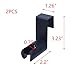 T Tulead Black Bidet Sprayer Holder for Toilet Handheld Bidet Sprayer Hanger Hook Stainless Steel Sprinkler Head Bracket 2PCS