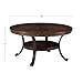Powell Furniture Franklin Cocktail Table, Small, Multicolor,Brown/Black