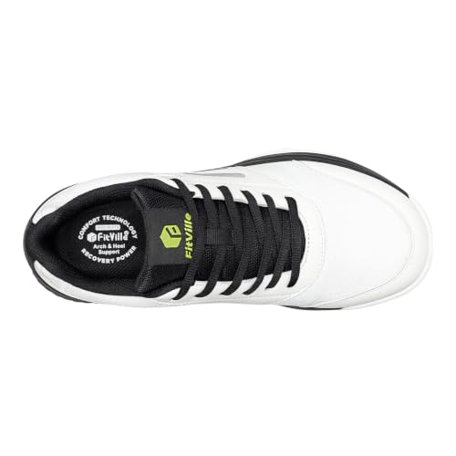 Image of FitVille Extra Wide Pickleball Tennis Shoes Men for Hard or Clay Court | Racquetball, Squash, Badminton, Breathable, Comfortable, Cushioning, Arch Support
