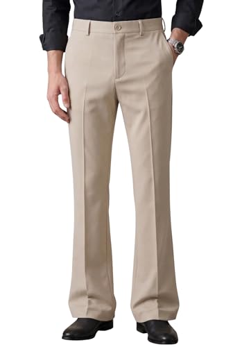Image of Men's Trendy Bootcut Trousers - Modern Flared Fit | Premium Formal Pants