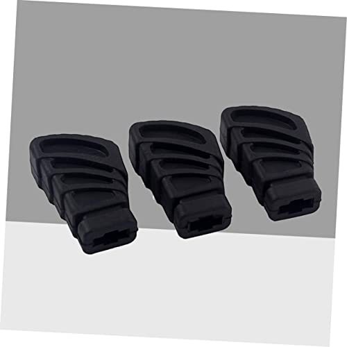 Mikinona 6pcs Drum Rubber Feet para Soporte de Platillo Partes de Percusión Aumenta Estabilidad y Fricción Compatible con Soportes Simples y Dobles Negro miniatura 5