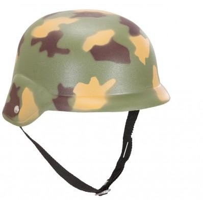 Guirca 13982 Camouflage Helmet for Fancy Dress Military Green, Unique, Army Green - Image 2